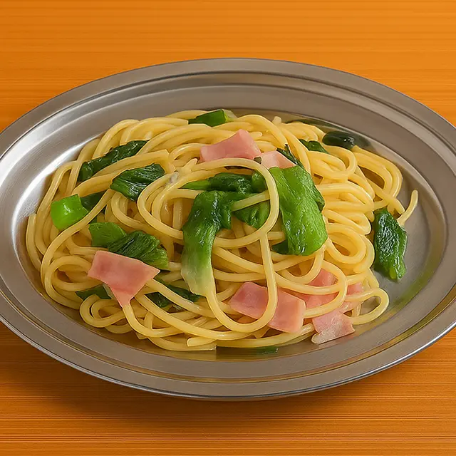 ベーコンレタスパスタ